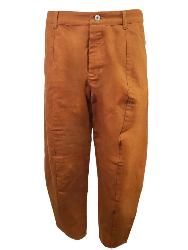 KOWTOW Women's Brown Brass Denim Sculptor Pant #W20PD04 X-Small NWT Cozy Maternity Pants