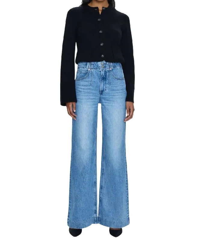 Lana High Rise Wide Leg Jeans In Gallery Comfortable Jogger Style Jeans