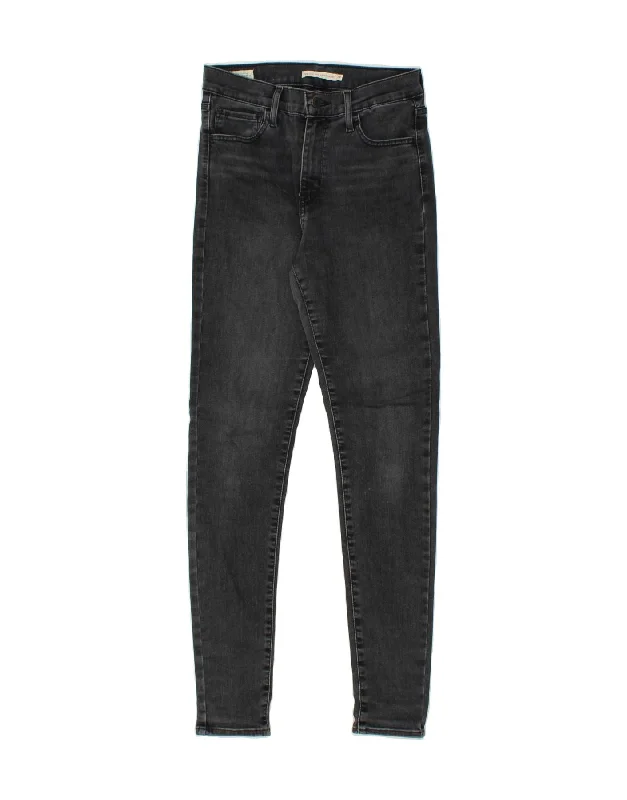 LEVI'S Womens 720 High Rise Skinny Jeans W28 L31  Grey Cotton Fashionable Slim Fit Jeans