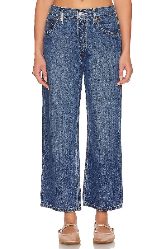 Loose Crop Jeans In Peyote Flow Elegant Bootcut Fit Jeans