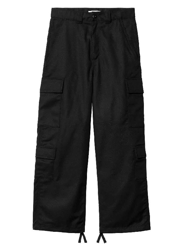 Pant woman I033772 8901 W KINGSLEY BLACK RIGID CARHARTT WIP Relaxed Lounge Trousers