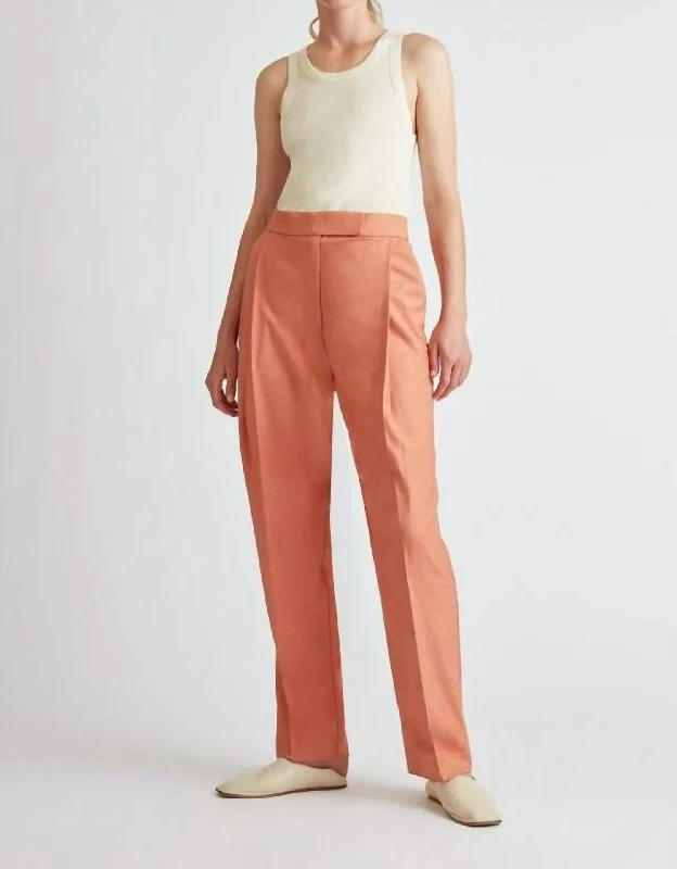 Marley Pant In Warm Guava Trendy Printed Leggings