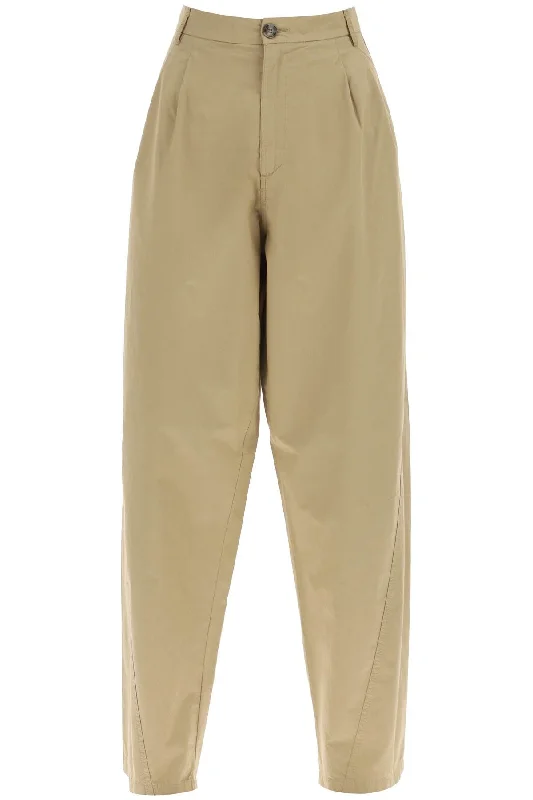 Phebe' Poplin Pants Soft Wool Pants