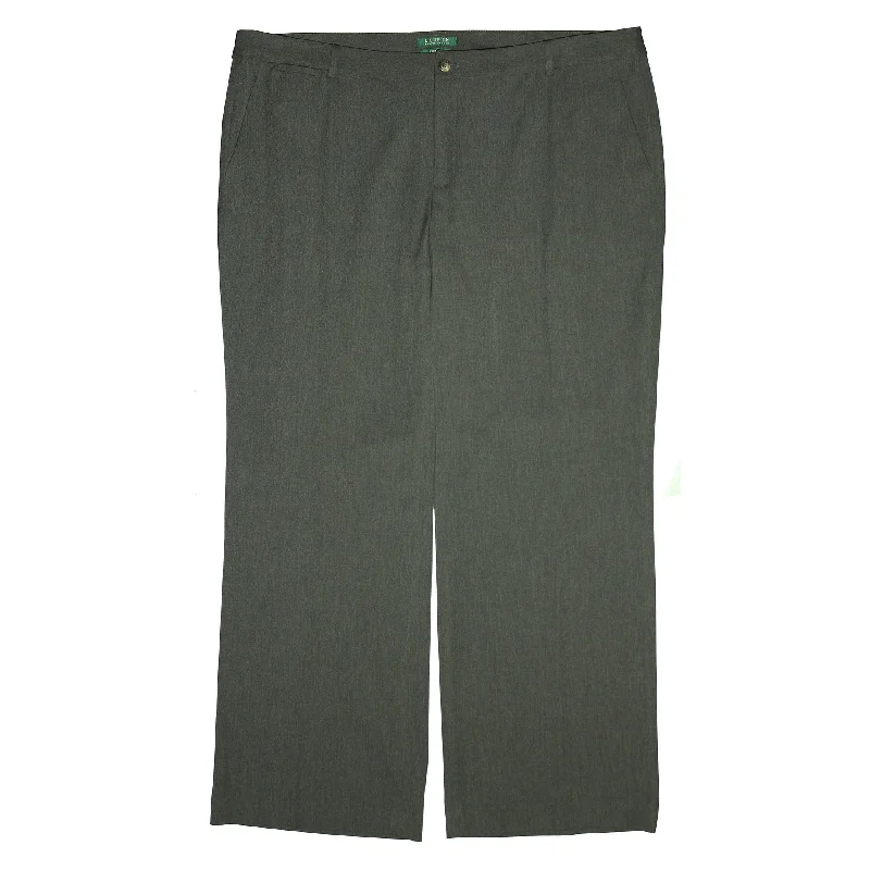 Ralph Lauren Gray Andover Wide Leg Slimming Slacks Pants Stylish Casual Pants