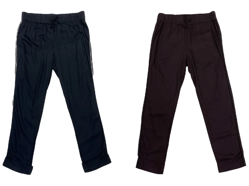 ROBERTA ROLLER RABBIT Women's Sonam Cupro Pants $185 NEW Fashionable Button-Up Pants
