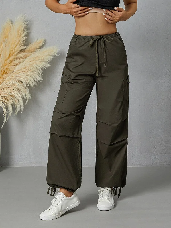 Women's Wide-leg Cargo Pants Stylish Casual Pants