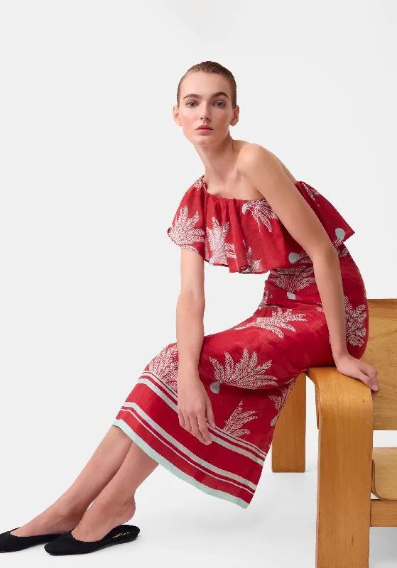 Alessandra Skirt_Rouge cashmere skirt plush
