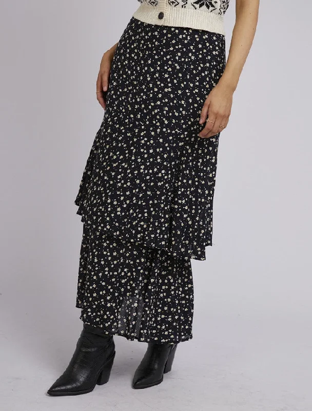 All about Eve Lily Floral Maxi Skirt seamless skirt comfort