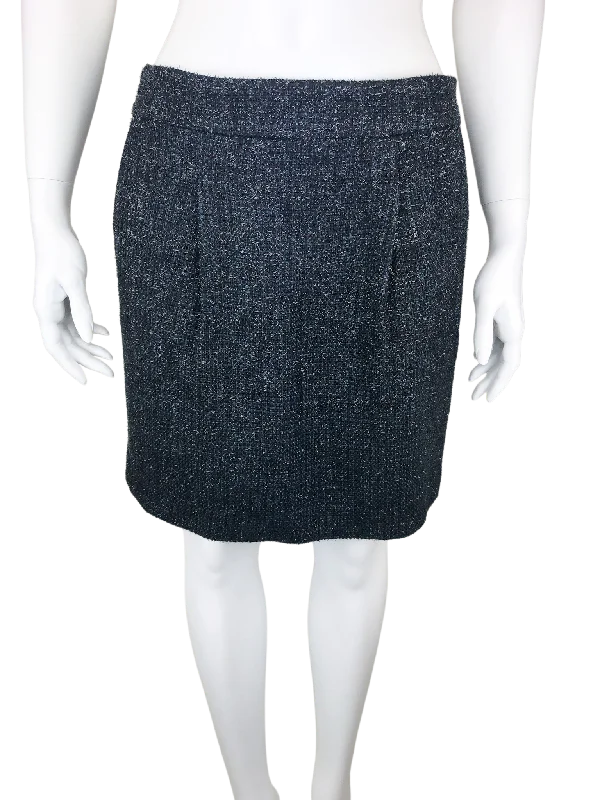 Ann Taylor, Women's Sparkly Tweed Skirt, Black, New with Tags, Size 2 chiffon skirt airy