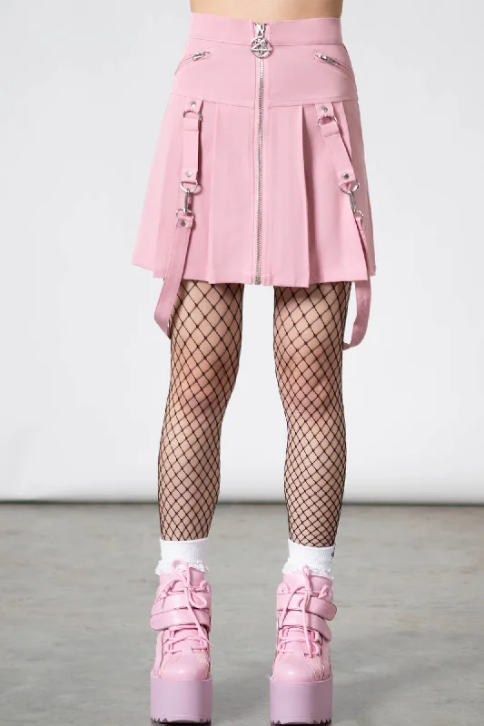 Blaire B*tch Mini Skirt [PASTEL PINK] corduroy skirt cozy