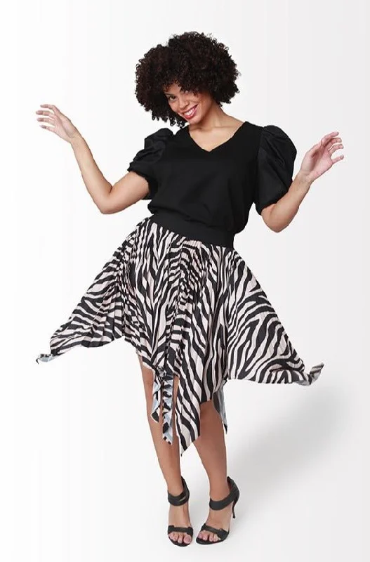 Elly Skirt // Zebra lace skirt intricate