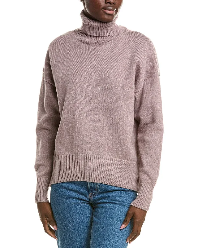 Femme Society Turtleneck Sweater Spandex Rayon Corduroy