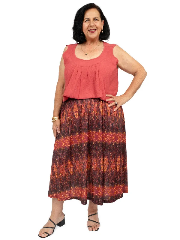 Florence Skirt - Print* velvet skirt luxurious