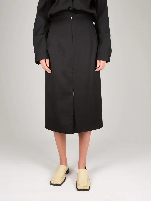 Skirt leather skirt sleek