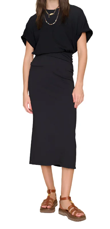 Lenny Skirt silk skirt sleek