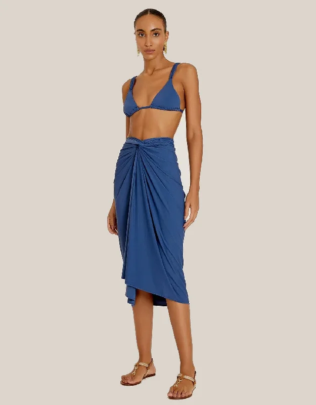 Sarong Jeri Blue corduroy skirt durable