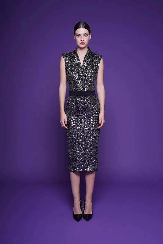 LUMI SEQUINED SKIRT chiffon skirt delicate