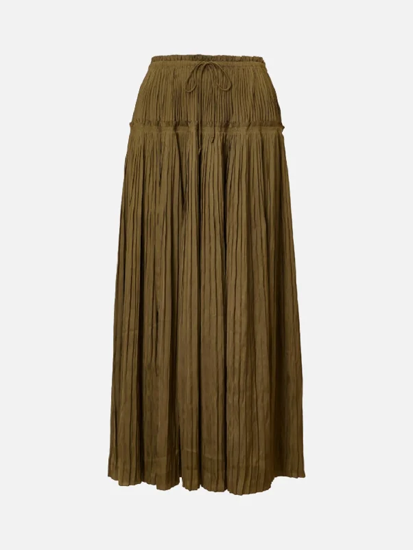 Malia Skirt in Olive corduroy skirt durable