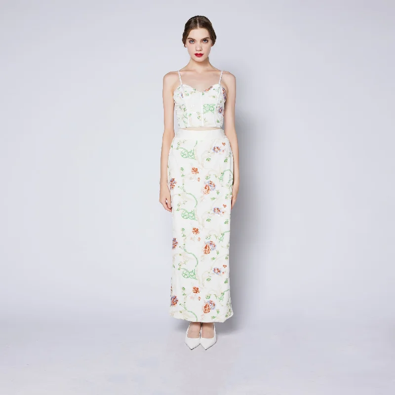 Meng Yao Velvet Skirt lace skirt romantic