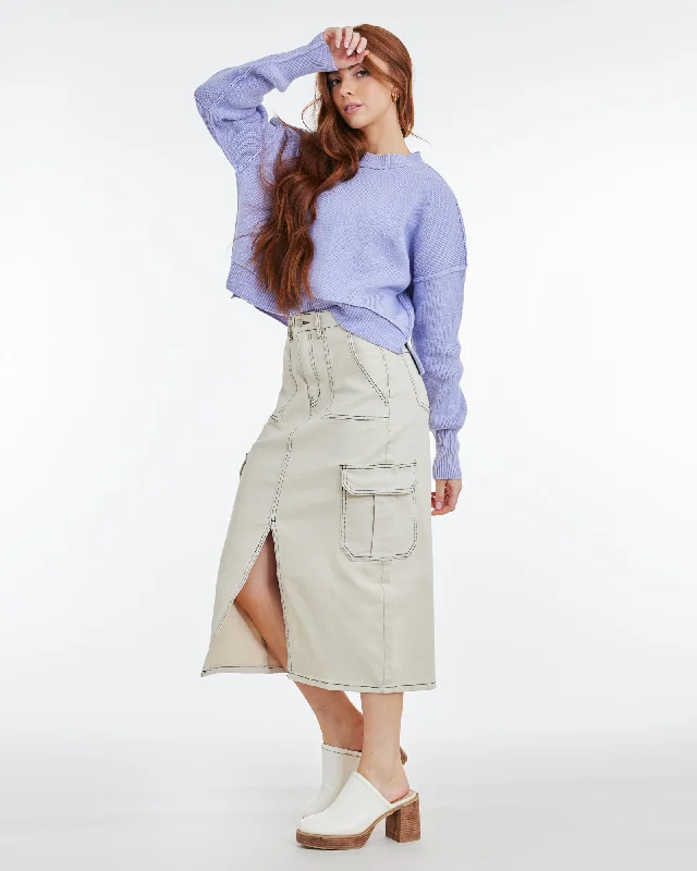 Moonlit Cargo Skirt denim skirt stylish