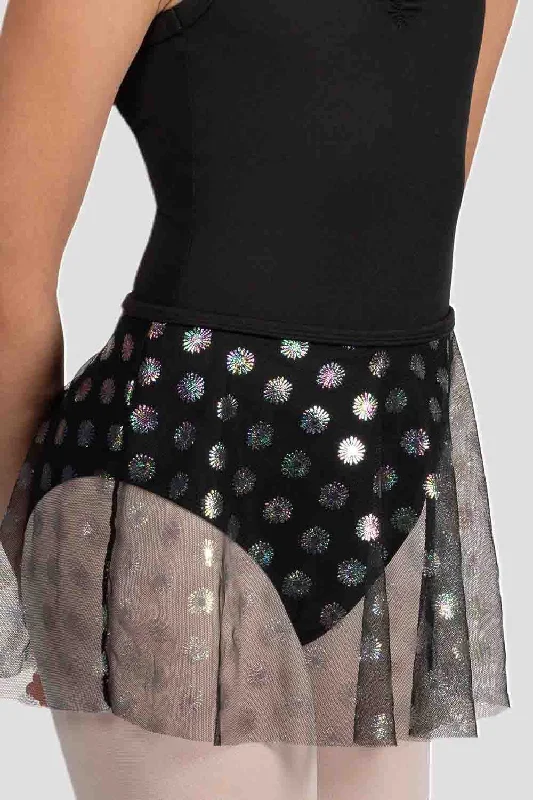 MS901C - Girls Mirella Black Glow Girl Iridescent  Skirt - Select Size maxi skirt elegant
