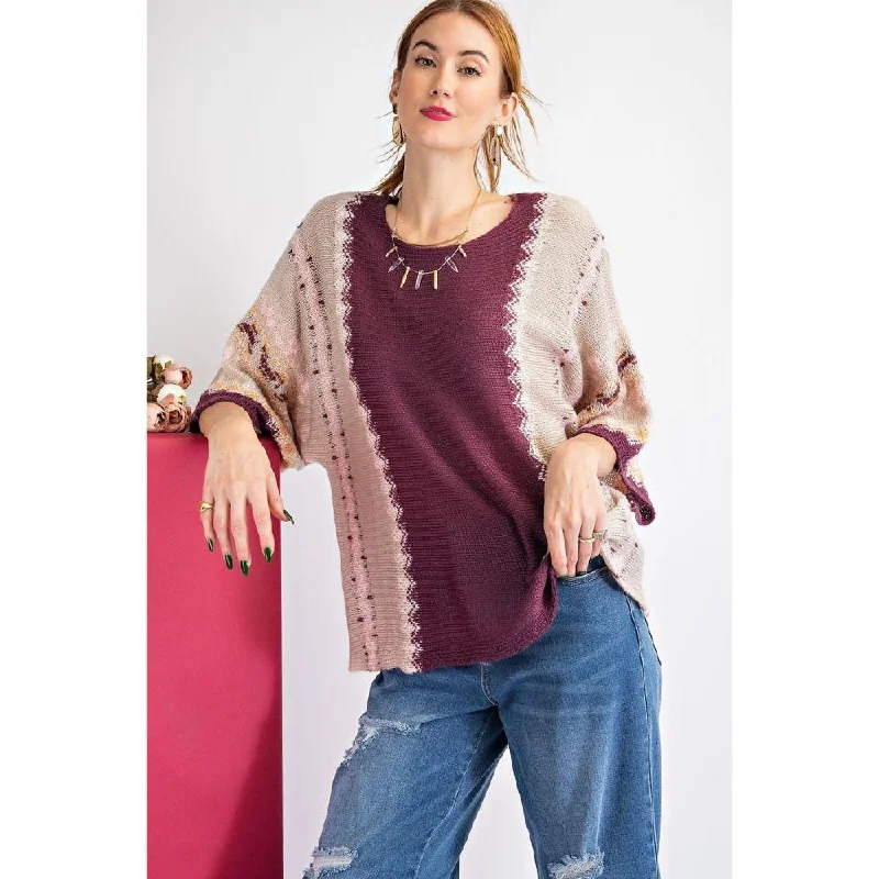 Multi Color Thread Sweater Terry Terry Cloth Terry Knit