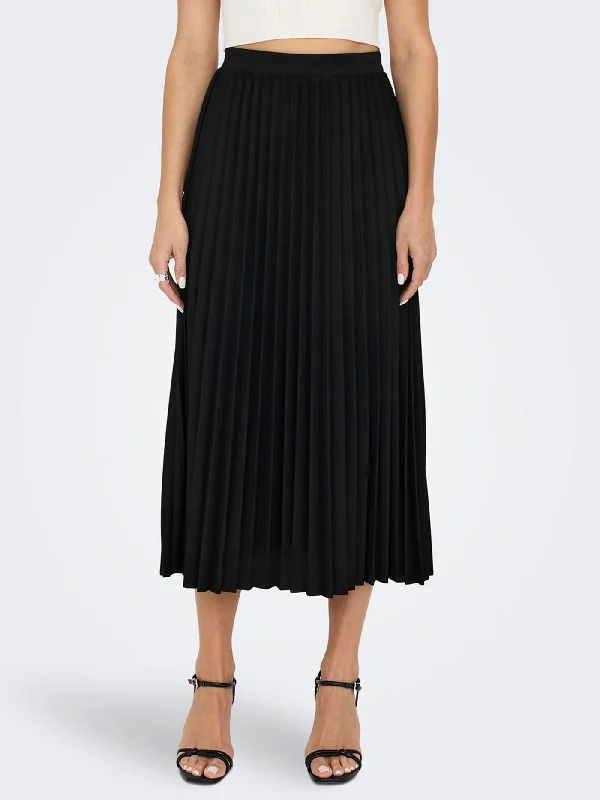 Melisa Plisse Skirt linen skirt relaxed