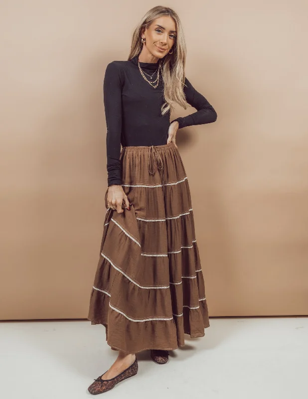 Raya Maxi Skirt denim skirt durable