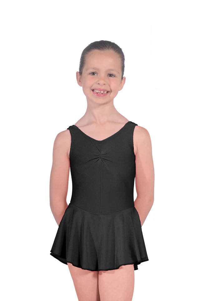 RV Nylon/Lycra Skirted Sleeveless Leotard spandex blend skirt