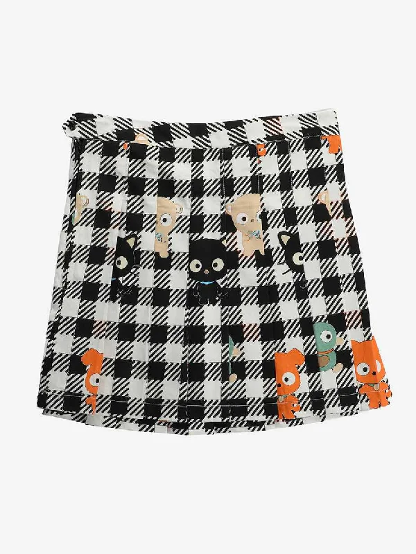 Chococat & Friends Mini Pleated Skirt a-line skirt cut