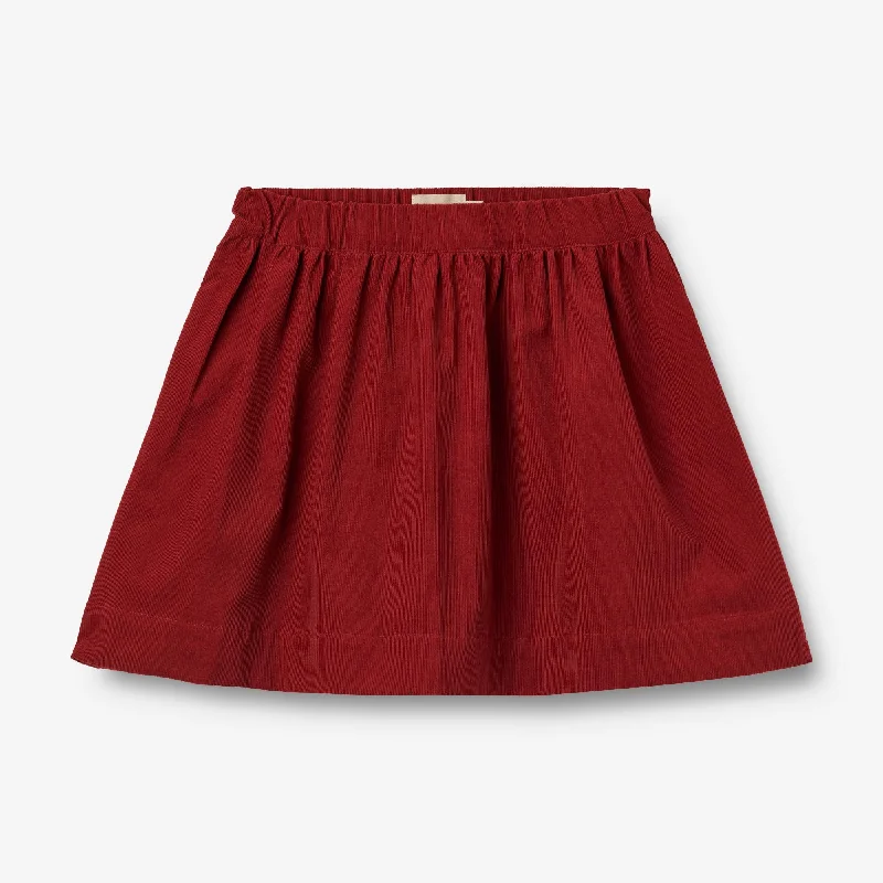 Skirt Sissi - cherry red leather skirt bold