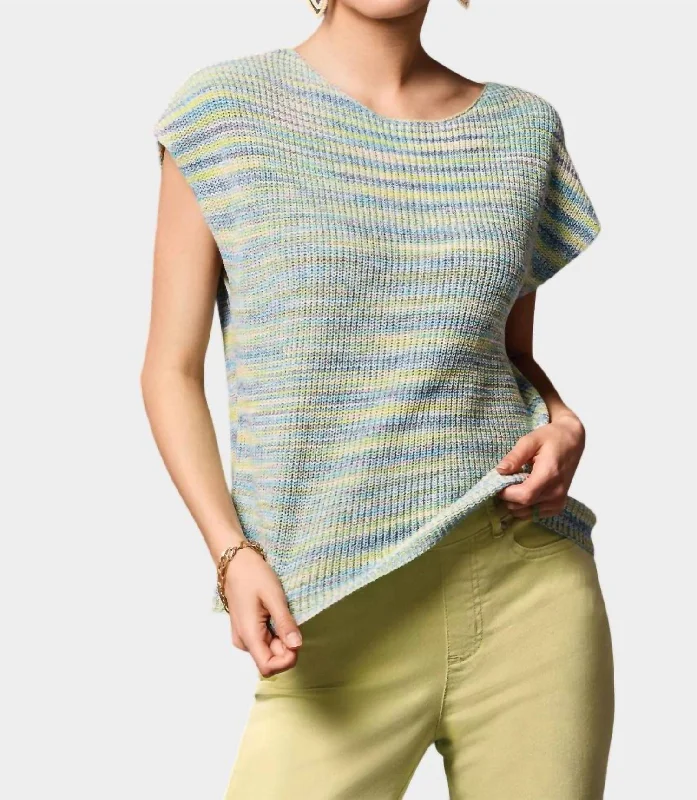 Space-Dye Sweater In Wild Lime Layered Multi-layer Single Layer