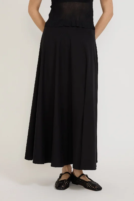 Sphere Skirt Black maxi skirt elegant