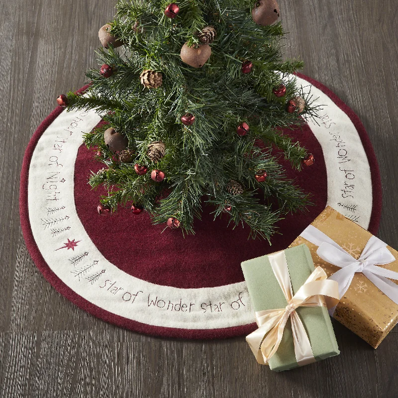 Star of Wonder Tree Skirt 24 leather skirt durable