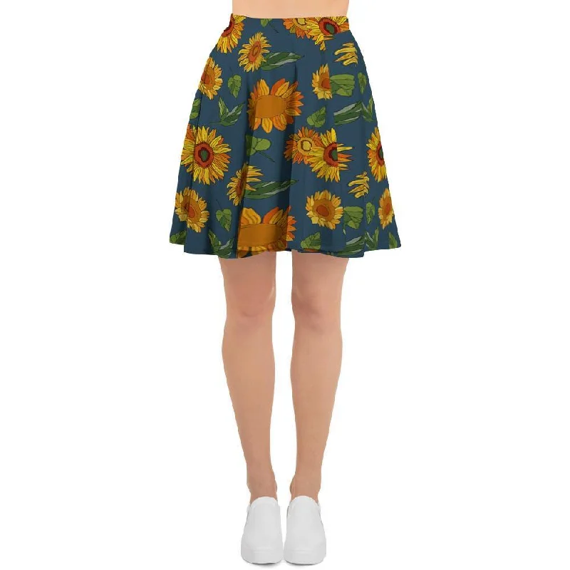 Sunflower Print Women's Skirt summer skirt style