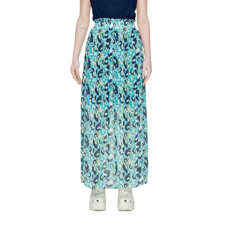 Morgan De Toi Turquoise Polyester Skirt denim skirt classic