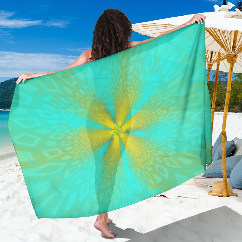 Turquoise sarong velvet skirt sumptuous