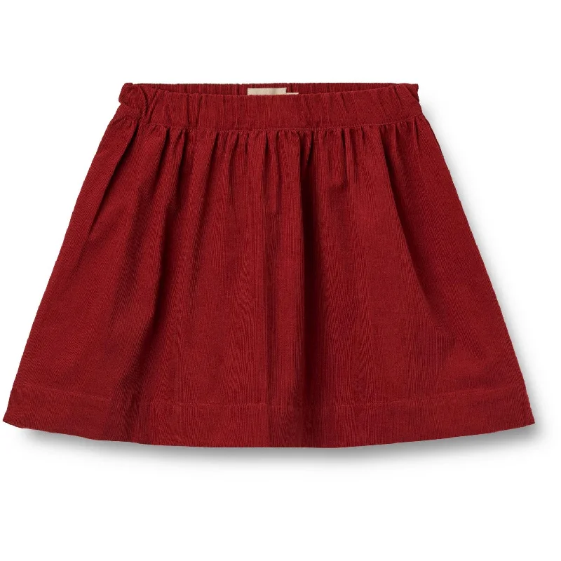 Wheat Cherry Red Skirt Sissi linen skirt breathable