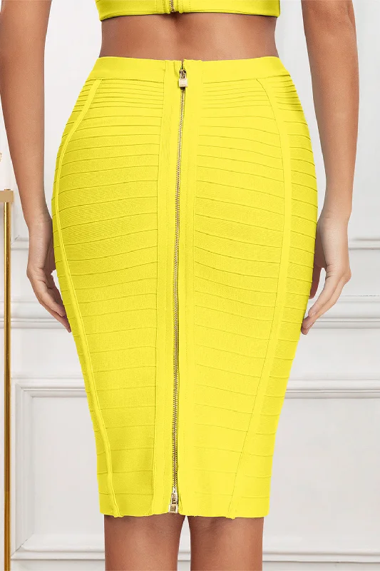 Yellow Bandage Skirt Women’s Skirt lace skirt romantic